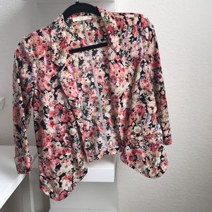 Floral blazer